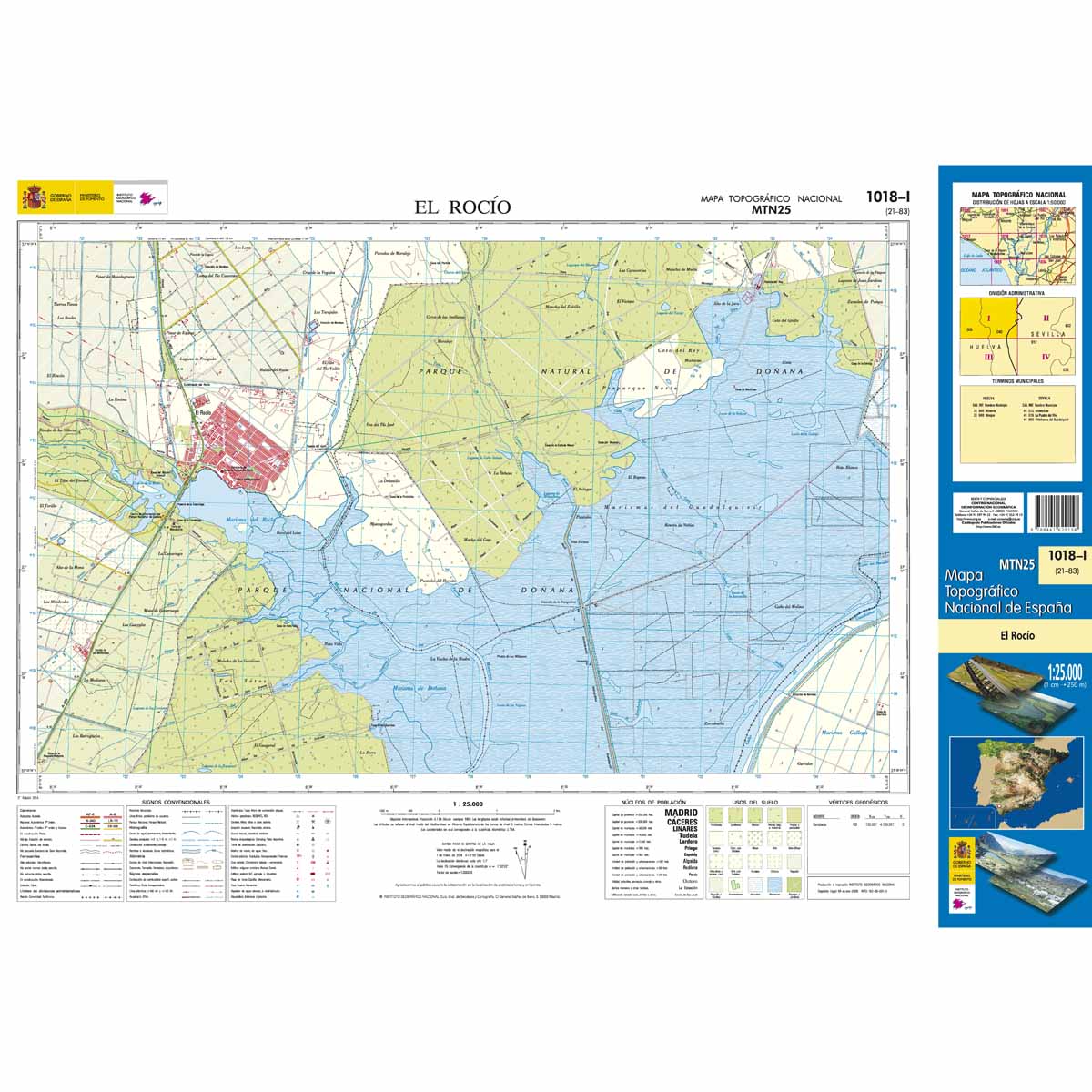 Online bestellen: Topografische kaart 1018-I El Rocío | CNIG - Instituto Geográfico Nacional1