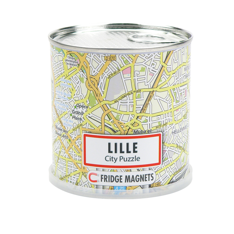 Online bestellen: Magnetische puzzel City Puzzle Magnets Lille | Extragoods