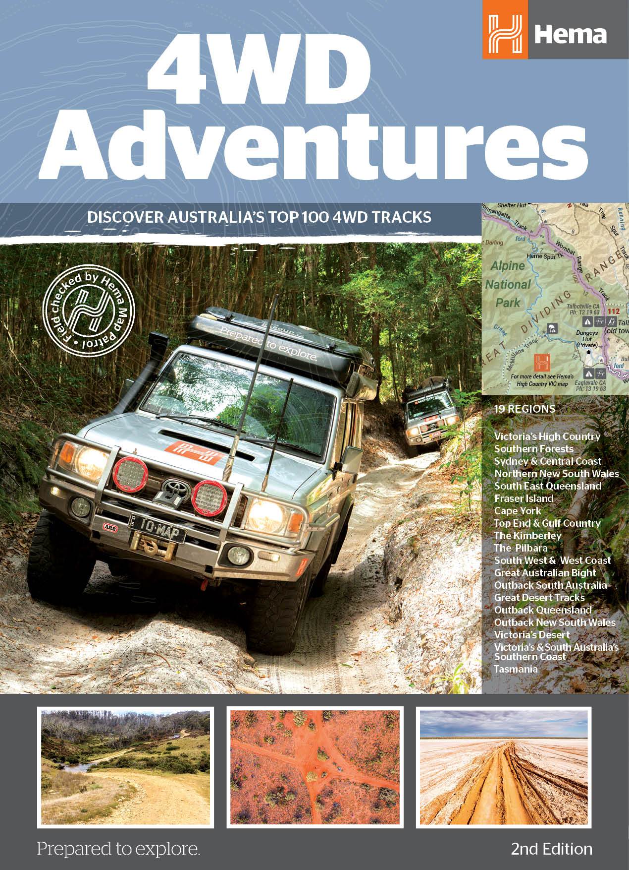 Online bestellen: Wegenatlas 4WD Adventures atlas | A4 | Hema Maps