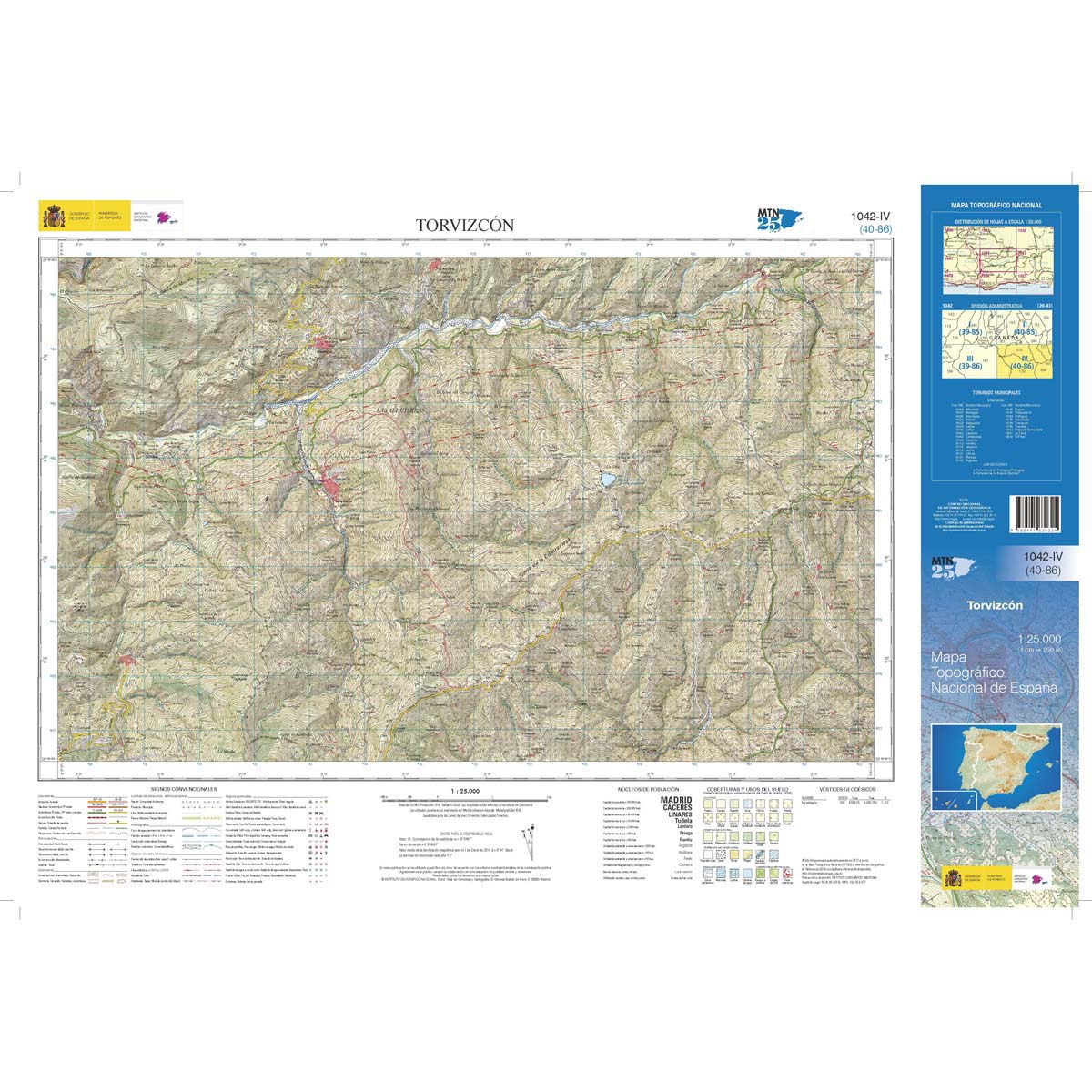 Online bestellen: Topografische kaart 1042-IV Torvizcón | CNIG - Instituto Geográfico Nacional1