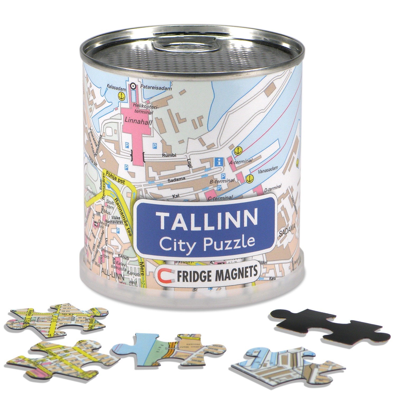 Online bestellen: Magnetische puzzel City Puzzle Magnets Tallinn | Extragoods