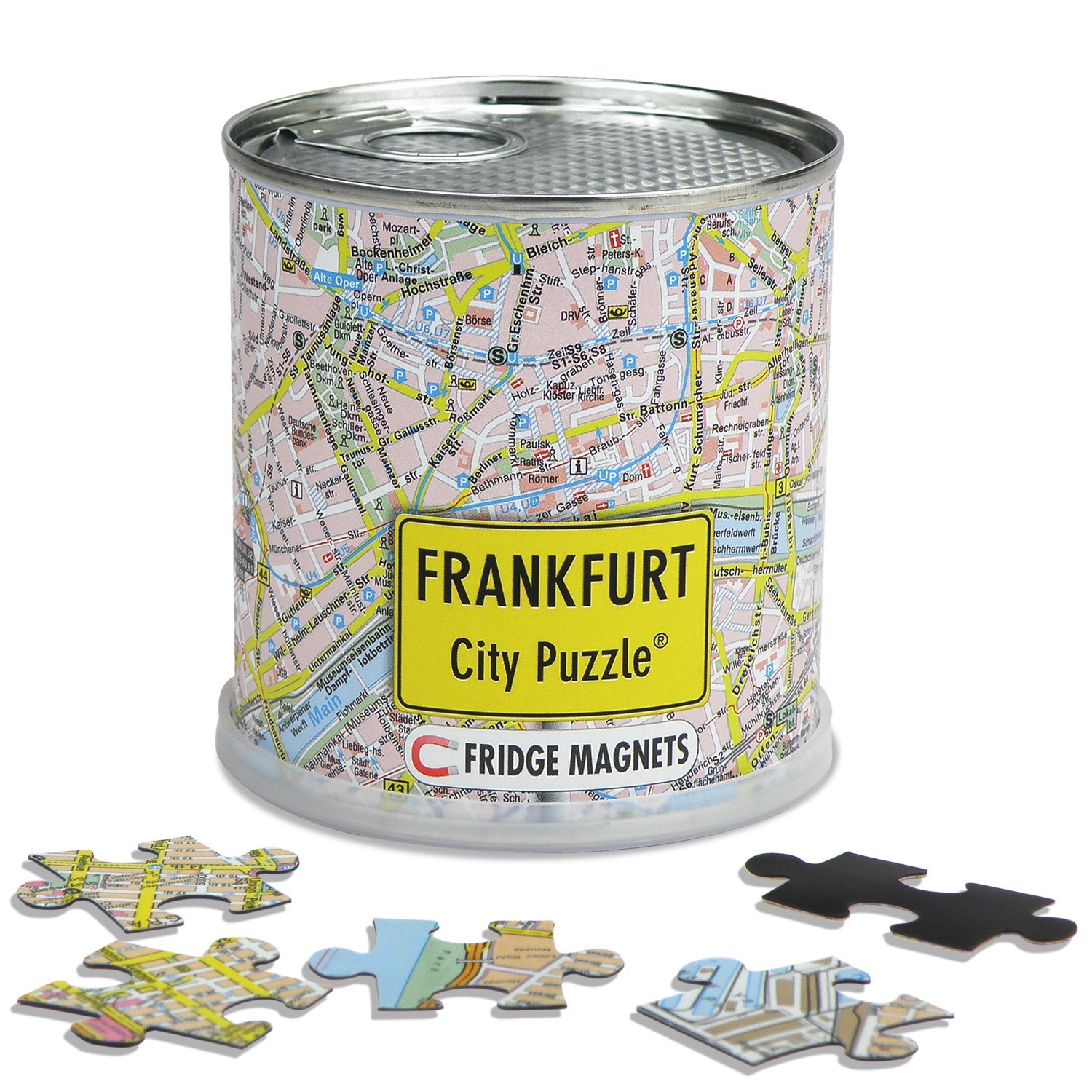 Online bestellen: Magnetische puzzel City Puzzle Magnets Frankfurt | Extragoods