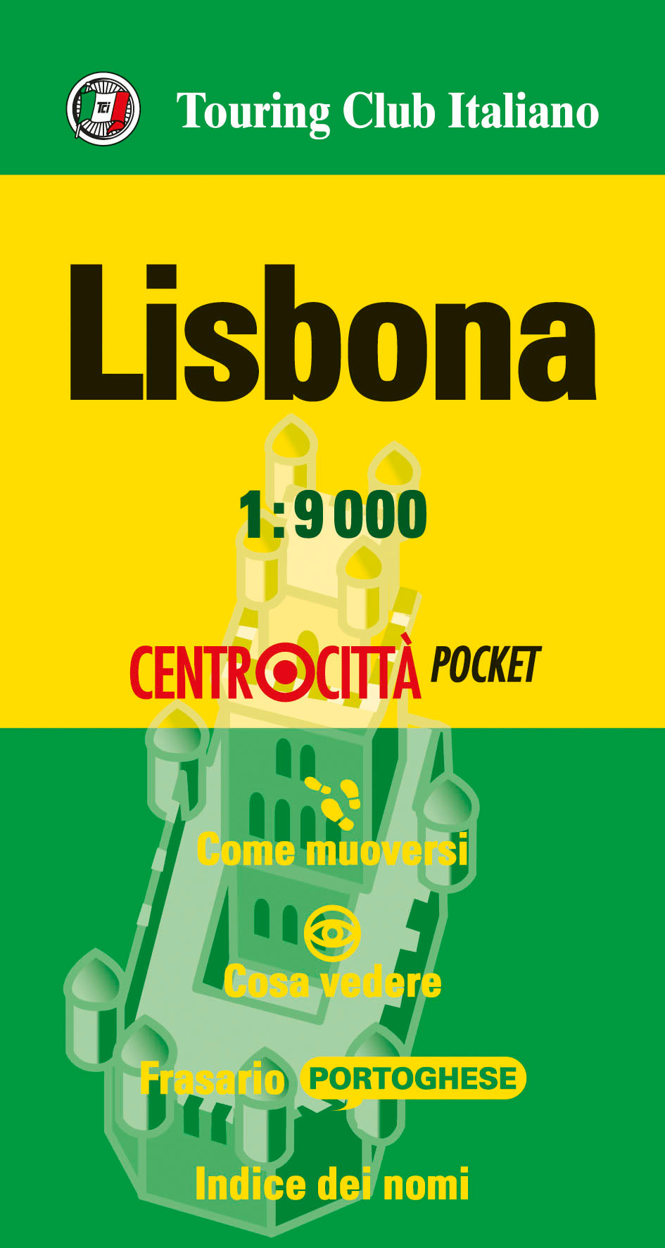 Online bestellen: Stadsplattegrond Centrocittà Pocket Lisbona - Lissabon | Touring Club Italiano