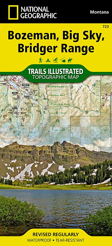 Online bestellen: Wandelkaart 723 Topographic Map Guide Bozeman / Big Sky / Bridger Range /MT | National Geographic