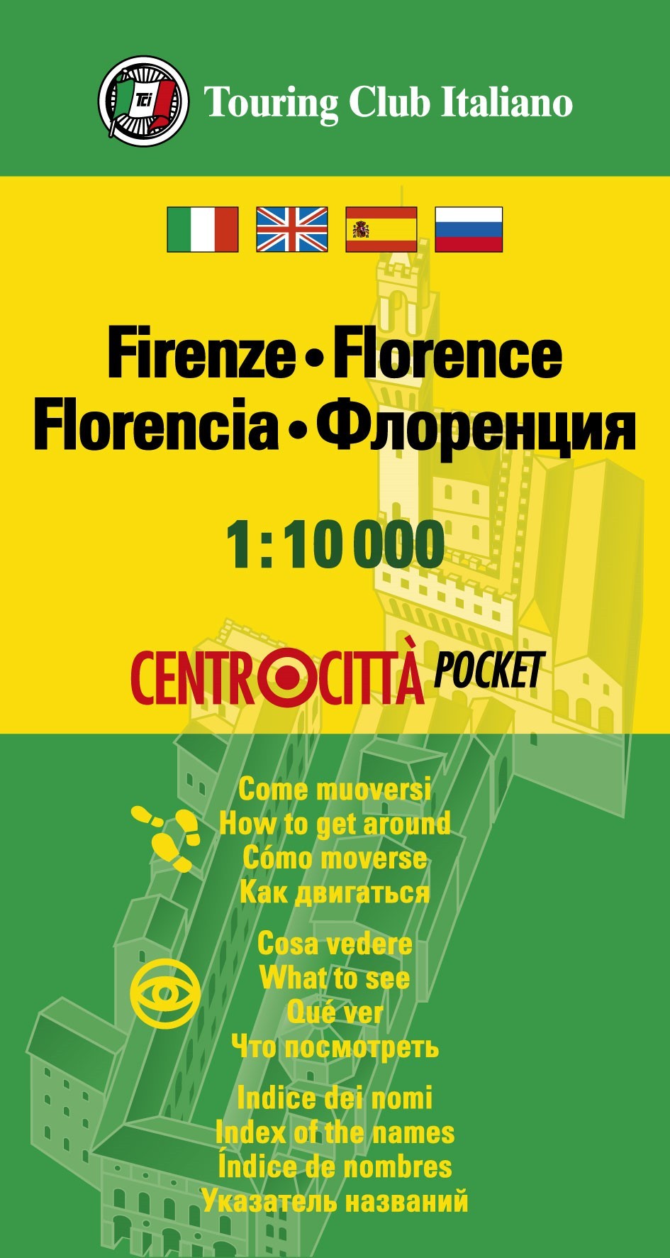 Online bestellen: Stadsplattegrond Centrocittà Pocket Firenze - Florence | Touring Club Italiano