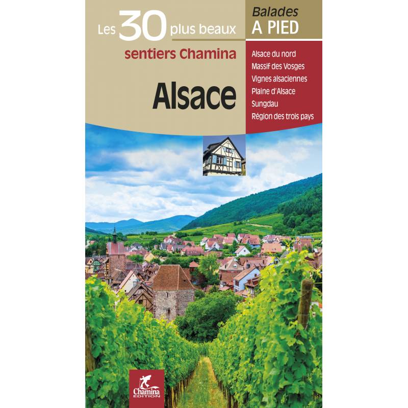 Online bestellen: Wandelgids Alsace - 30 bal. à pied | Chamina