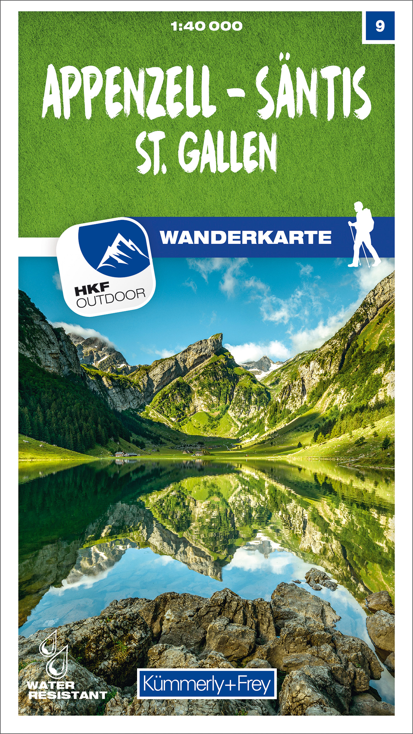 Online bestellen: Wandelkaart 09 Appenzell / Säntis / St. Gallen | Kümmerly & Frey