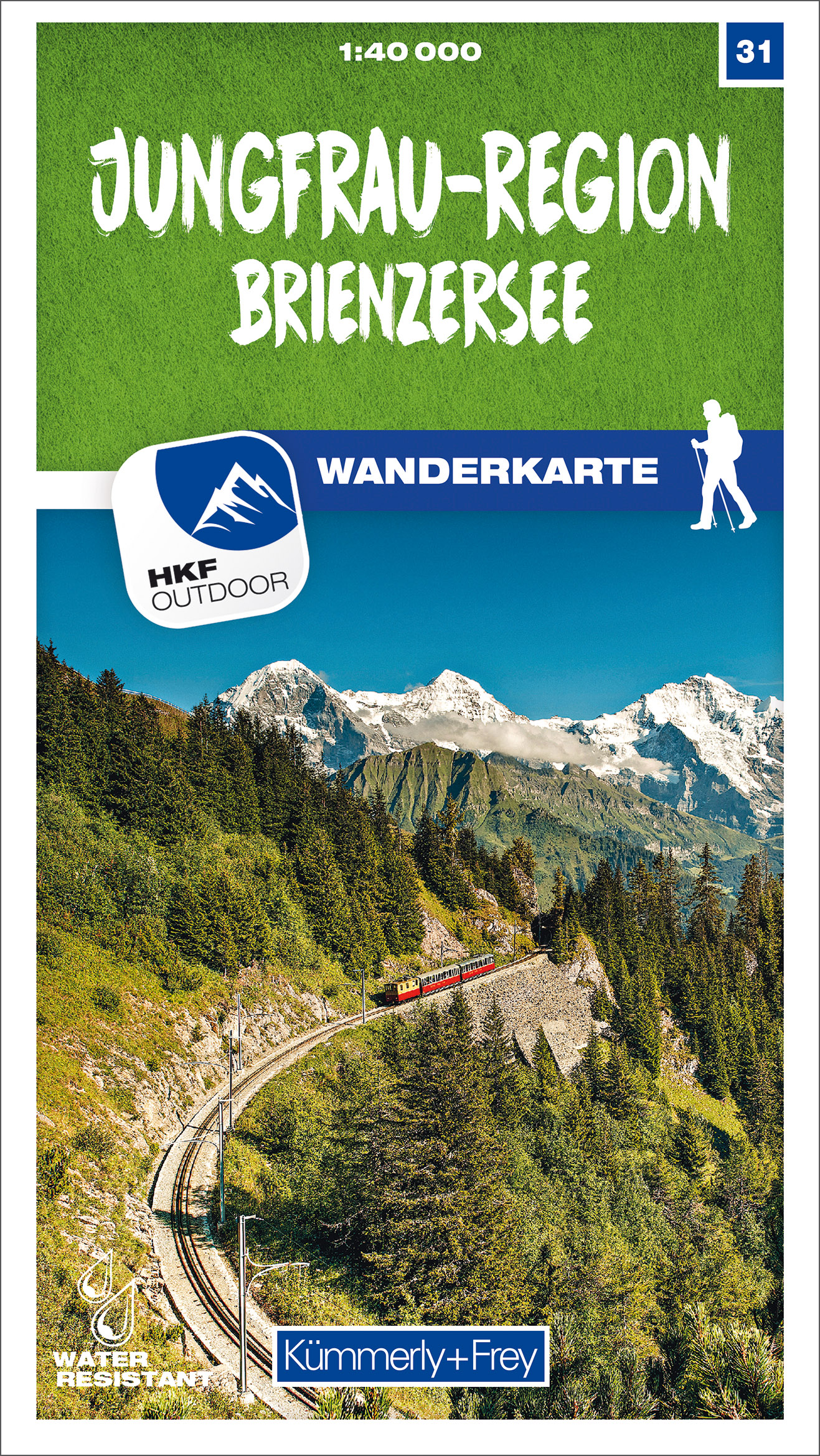 Online bestellen: Wandelkaart 31 Jungfrau-Region | Kümmerly & Frey