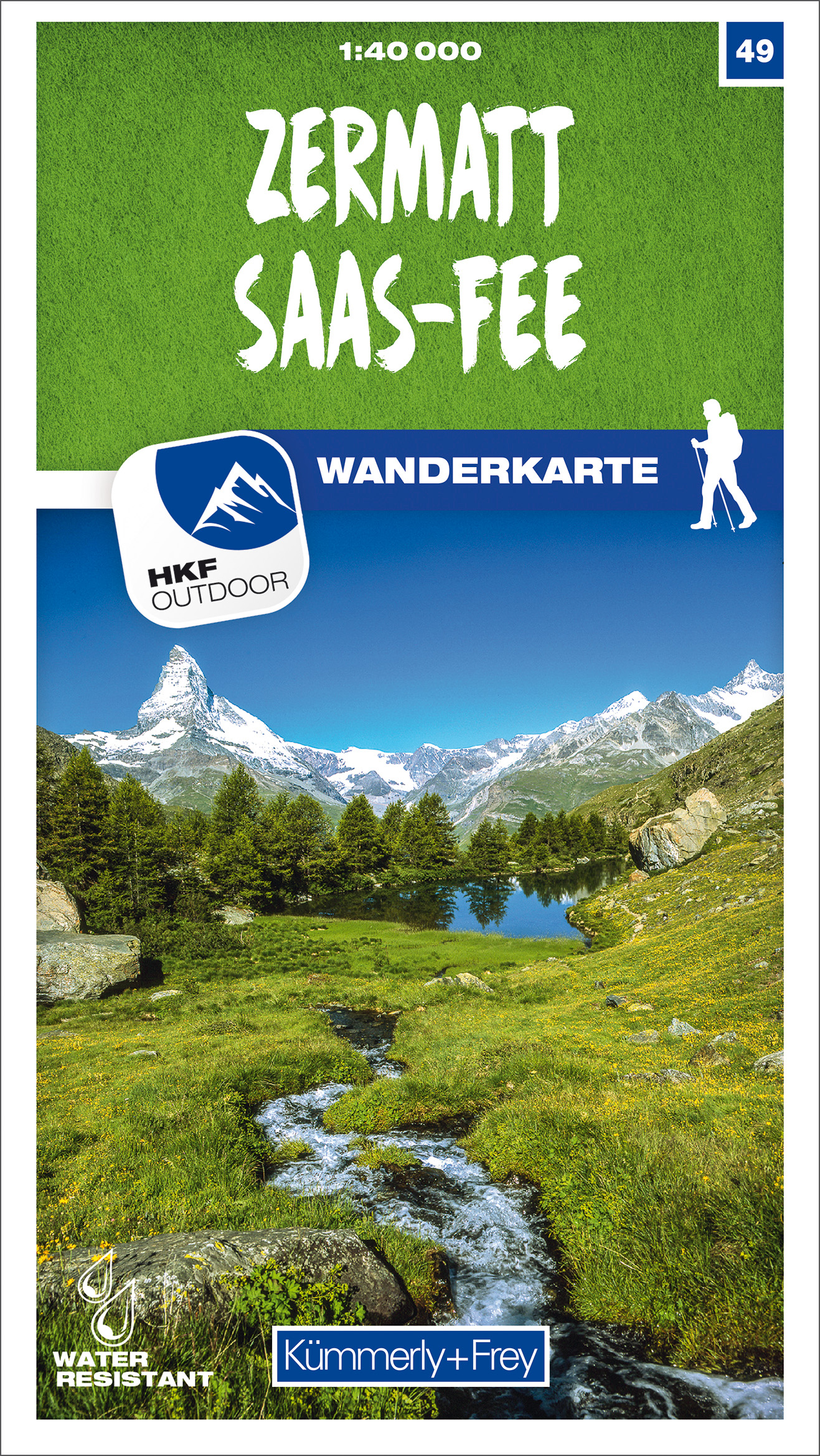 Online bestellen: Wandelkaart 49 Zermatt / Saas-Fee | Kümmerly & Frey