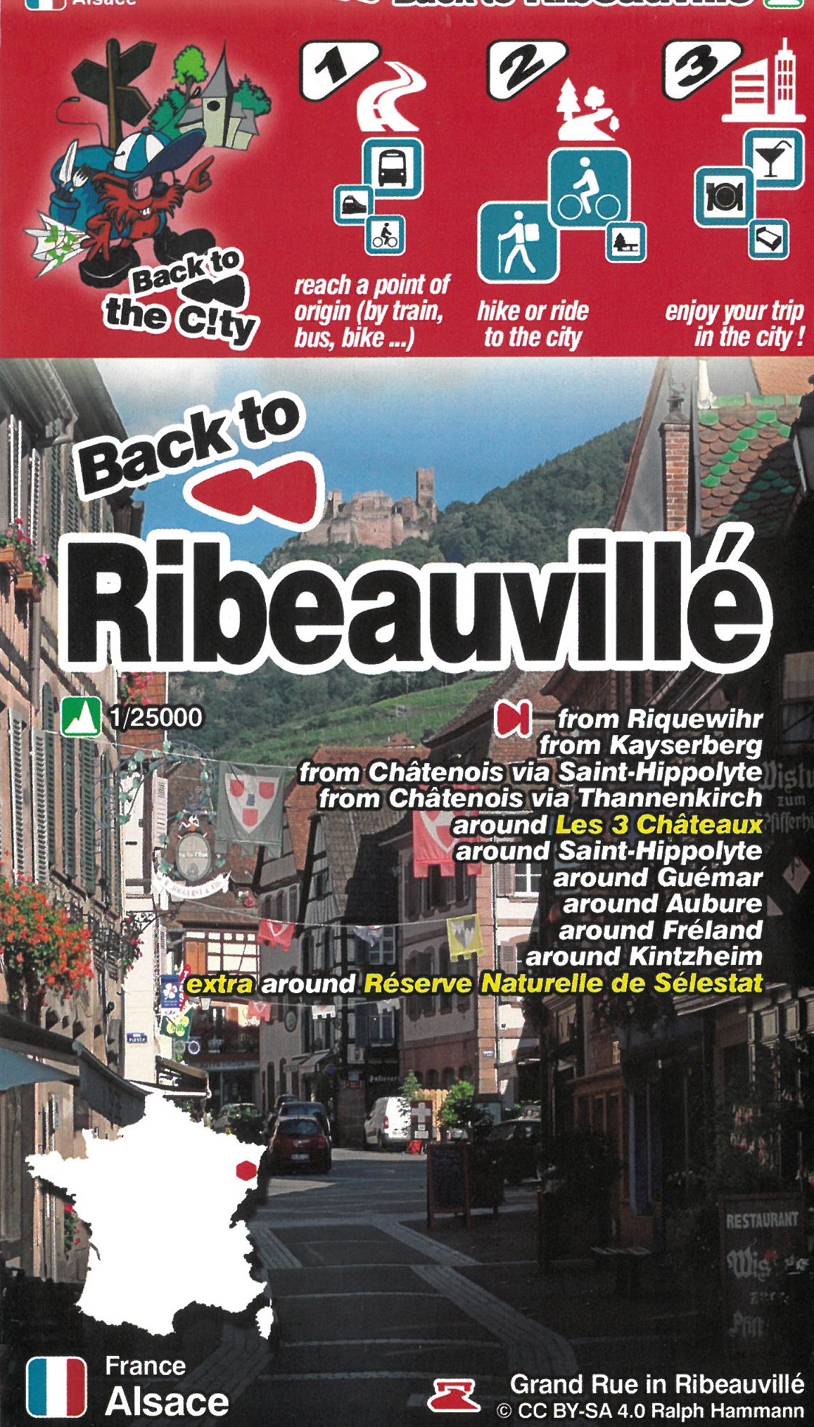 Online bestellen: Wandelkaart 14 Back to the City Ribeauvillé | Mini-Ardenne