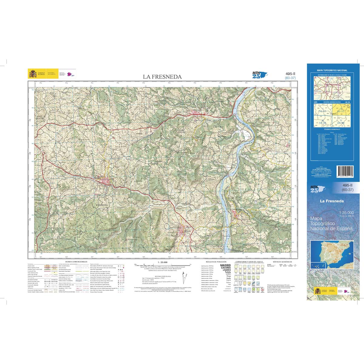 Online bestellen: Topografische kaart 495-II La Fresneda | CNIG - Instituto Geográfico Nacional1