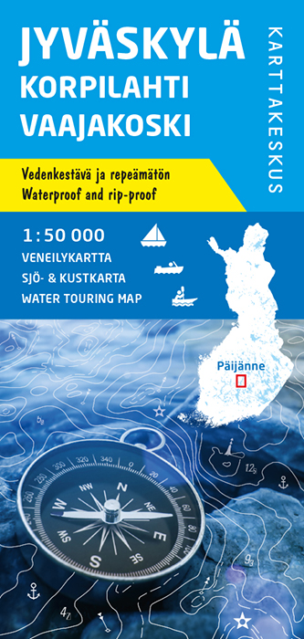 Online bestellen: Waterkaart Jyväskylä KorpilahtiVaajakoski | Karttakeskus