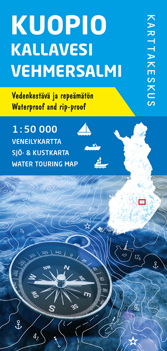 Online bestellen: Waterkaart Kuopio Kallavesi Vehmersalmi | Karttakeskus