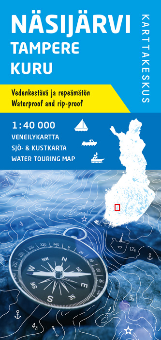 Waterkaart Näsijärvi Tampere K…