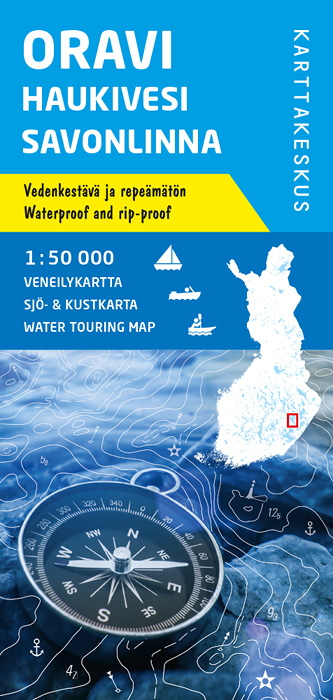 Waterkaart Oravi Haukivesi Sav…