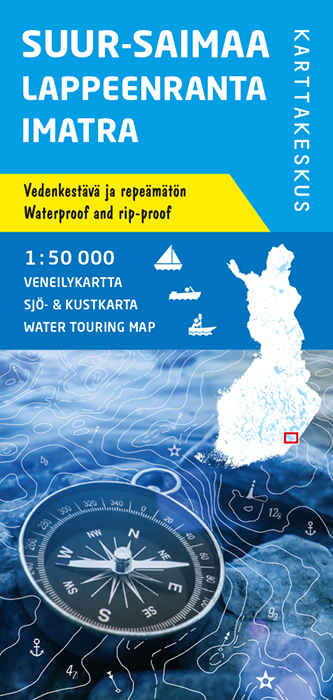 Waterkaart Suur-Saimaa Lappeen…