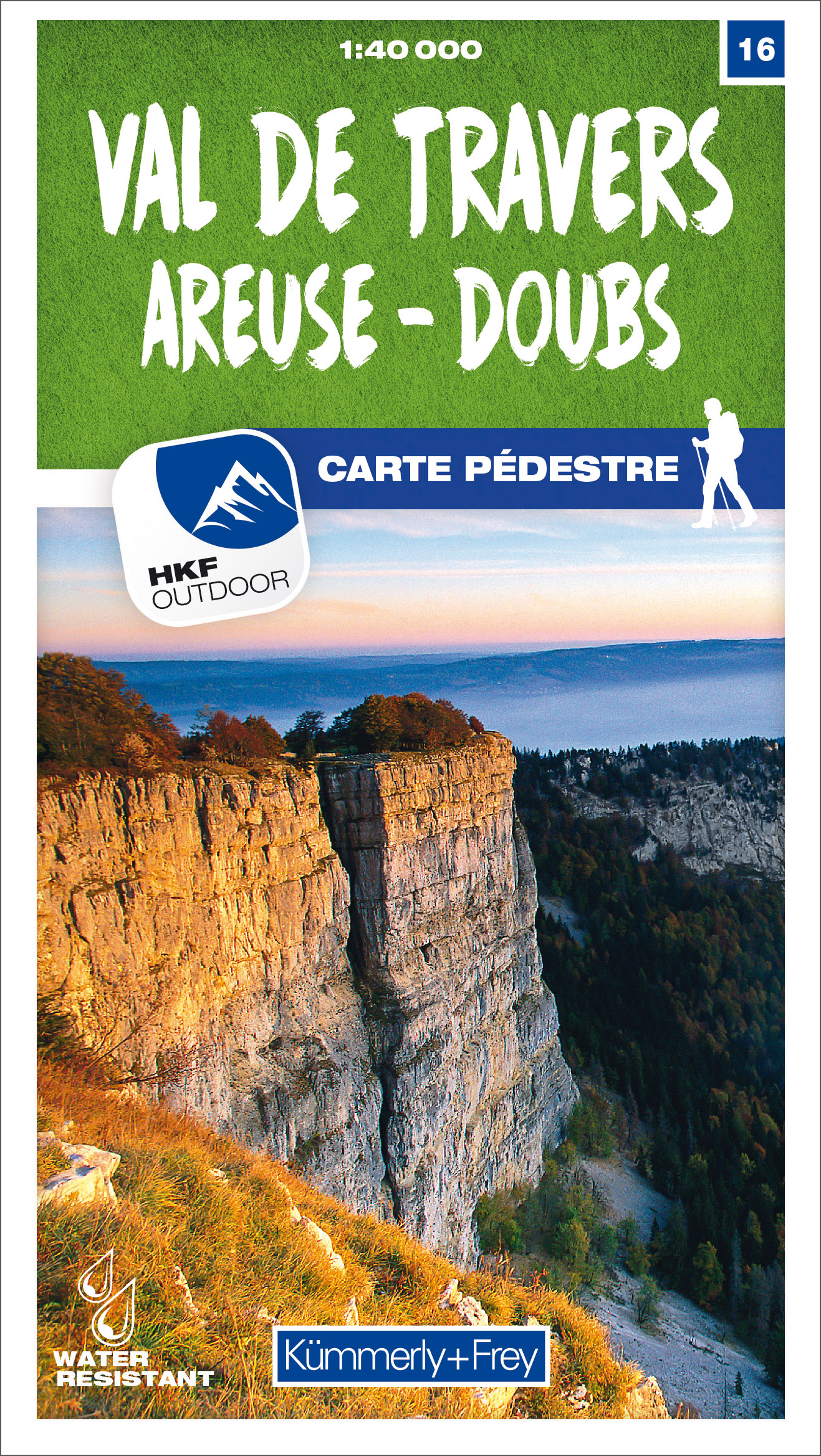 Online bestellen: Wandelkaart 16 Val de Travers / Areuse / Doubs | Kümmerly & Frey