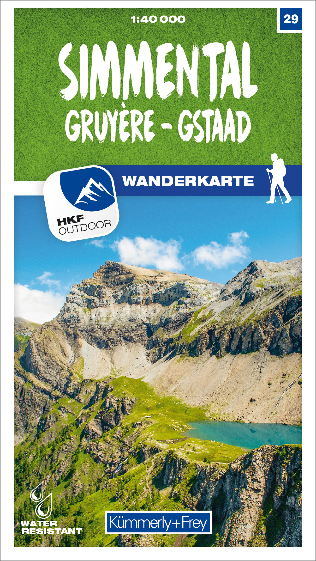 Online bestellen: Wandelkaart 29 Simmental / Gruyère / Gstaad | Kümmerly & Frey