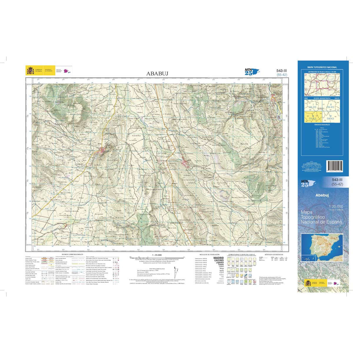 Online bestellen: Topografische kaart 543-III Ababuj | CNIG - Instituto Geográfico Nacional1