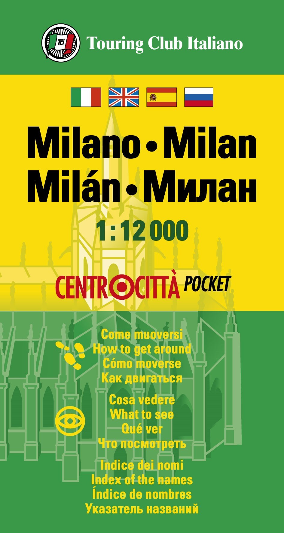 Online bestellen: Stadsplattegrond Centrocittà Pocket Milano - Milaan | Touring Club Italiano