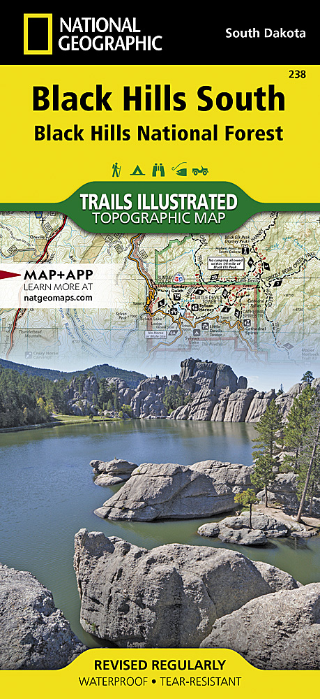 Online bestellen: Wandelkaart 238 Black Hills South / Black Hills National Forest /SD | National Geographic