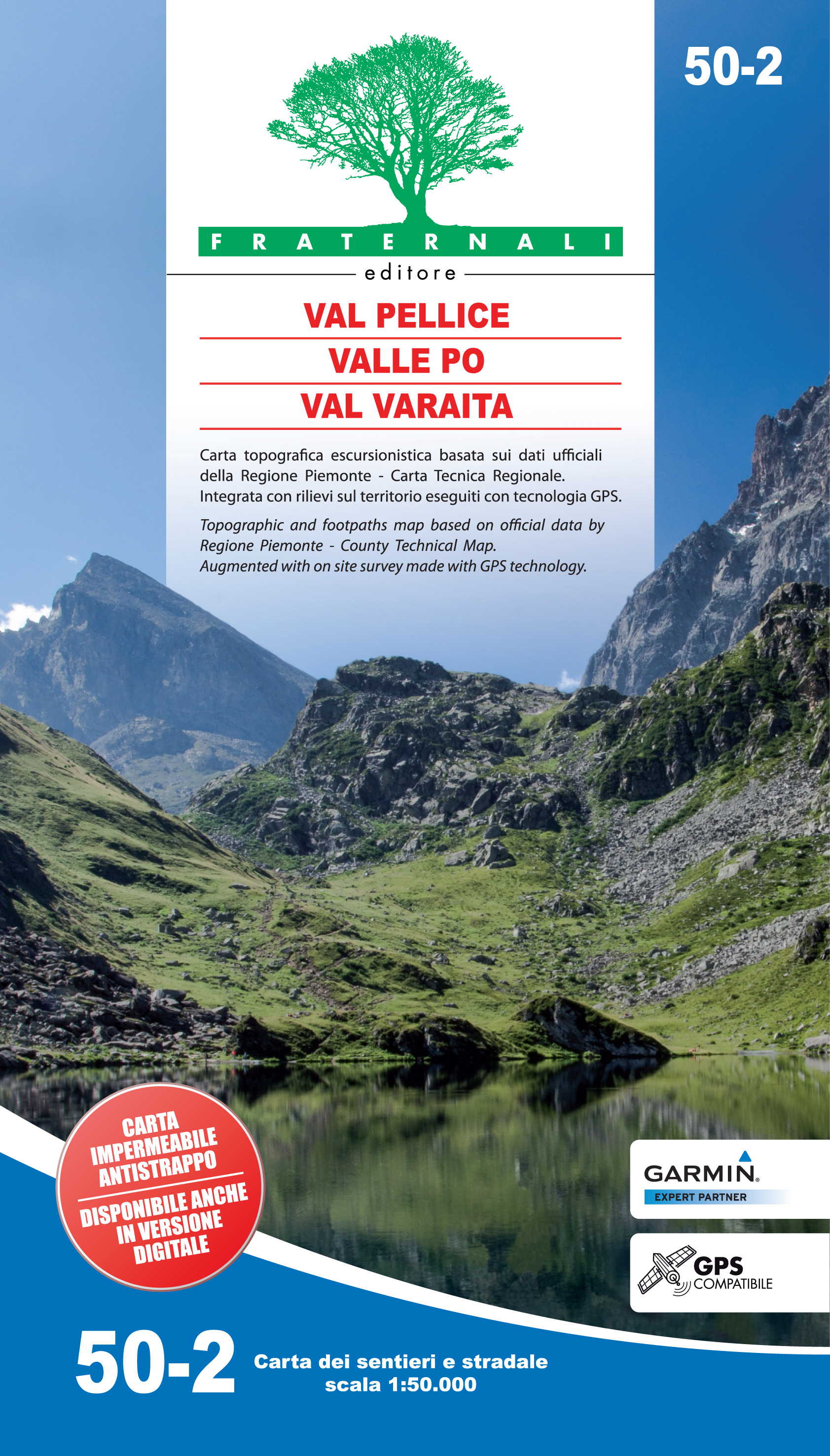 Wandelkaart 50-2 Val Pellice -…