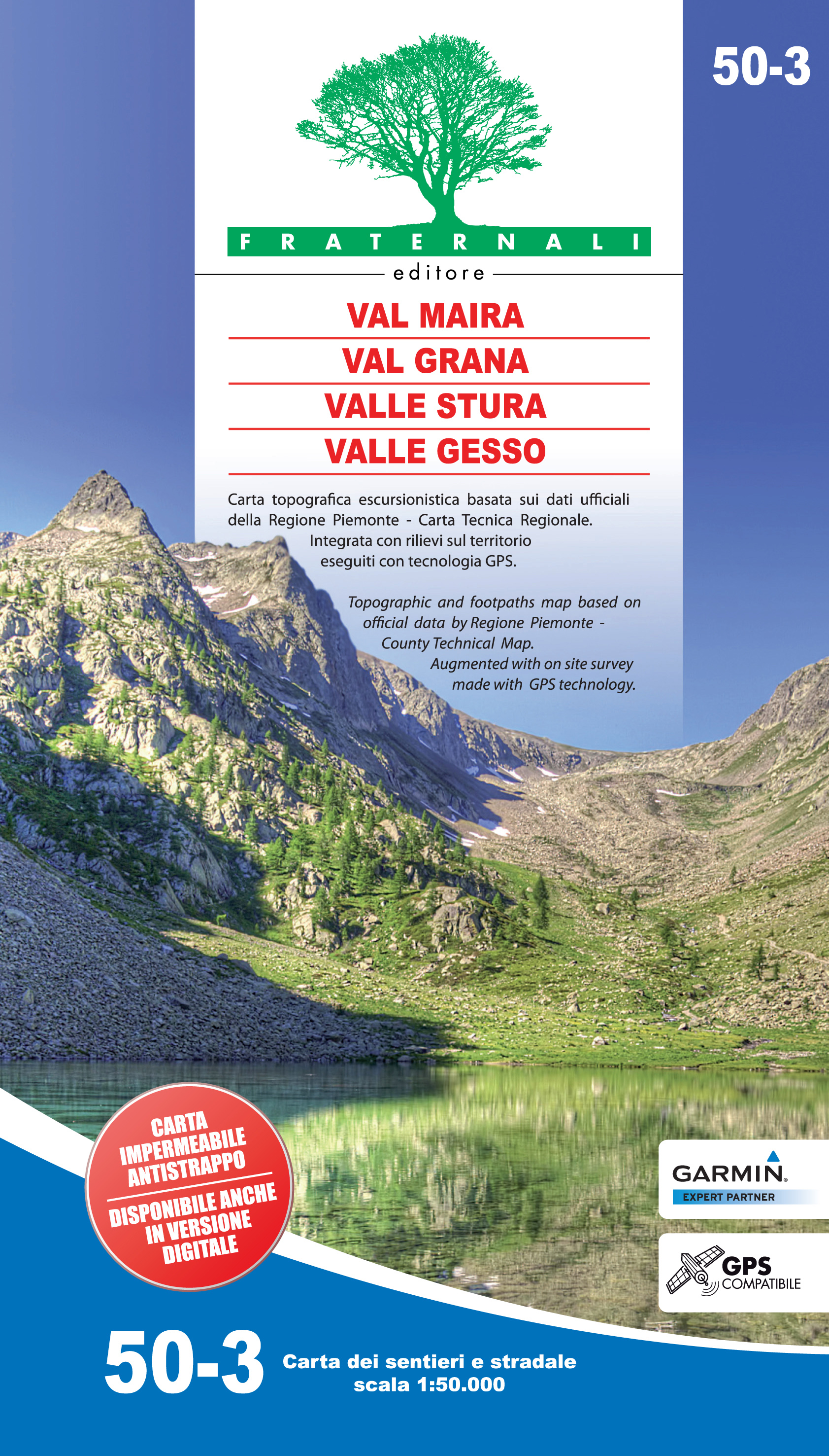 Online bestellen: Wandelkaart 50-3 Val Maira | Fraternali Editore