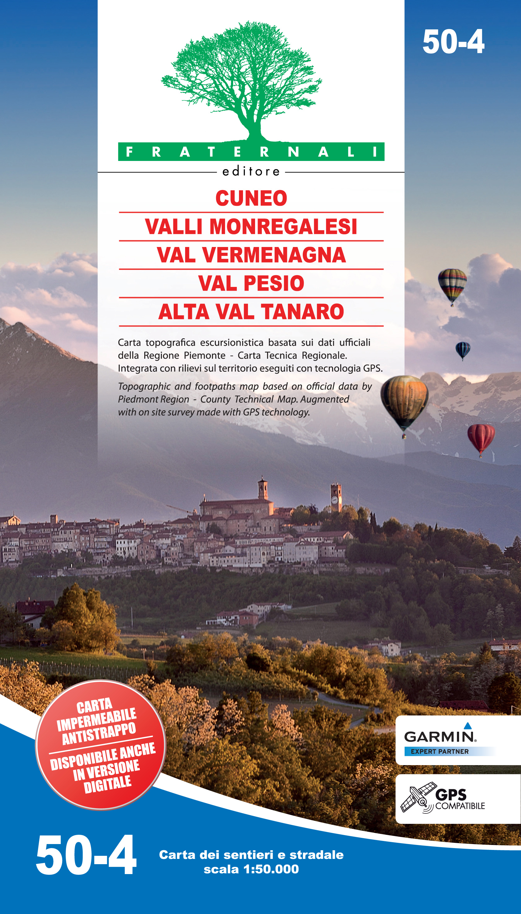 Online bestellen: Wandelkaart 50-4 Val Vermenagna - Valle Pesio - Cuneo - Valli Monregalesi | Fraternali Editore