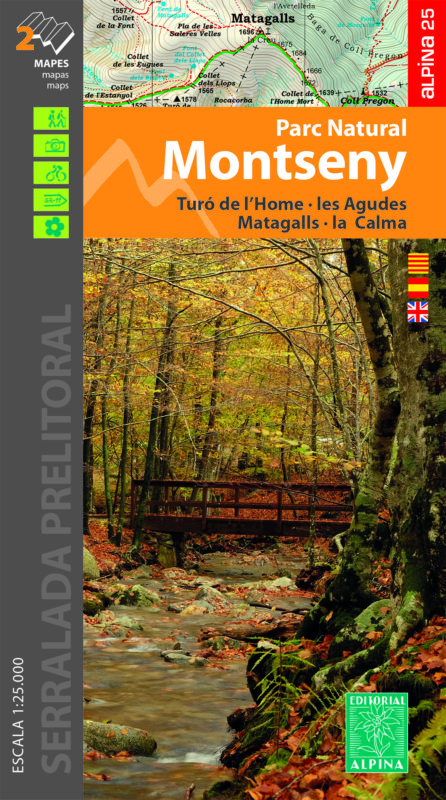 Online bestellen: Wandelkaart 55 Montseny Parc Natural | Editorial Alpina