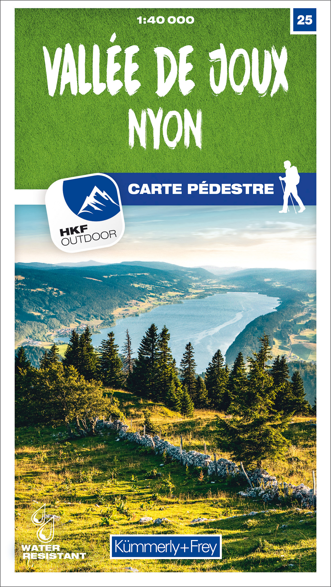 Online bestellen: Wandelkaart 25 Valleé de Joux / Nyon | Kümmerly & Frey