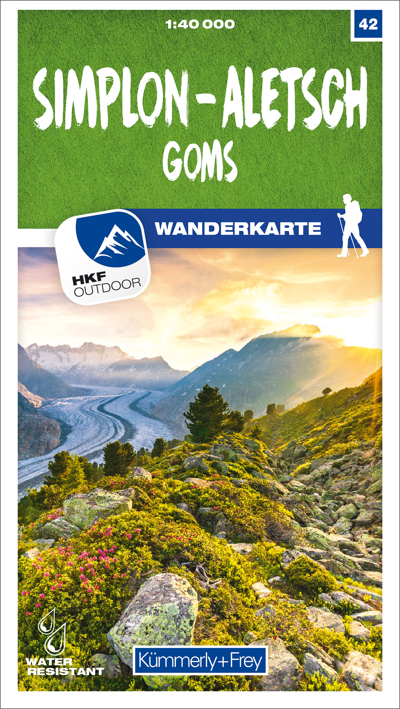 Online bestellen: Wandelkaart 42 Simplon / Aletsch / Goms | Kümmerly & Frey