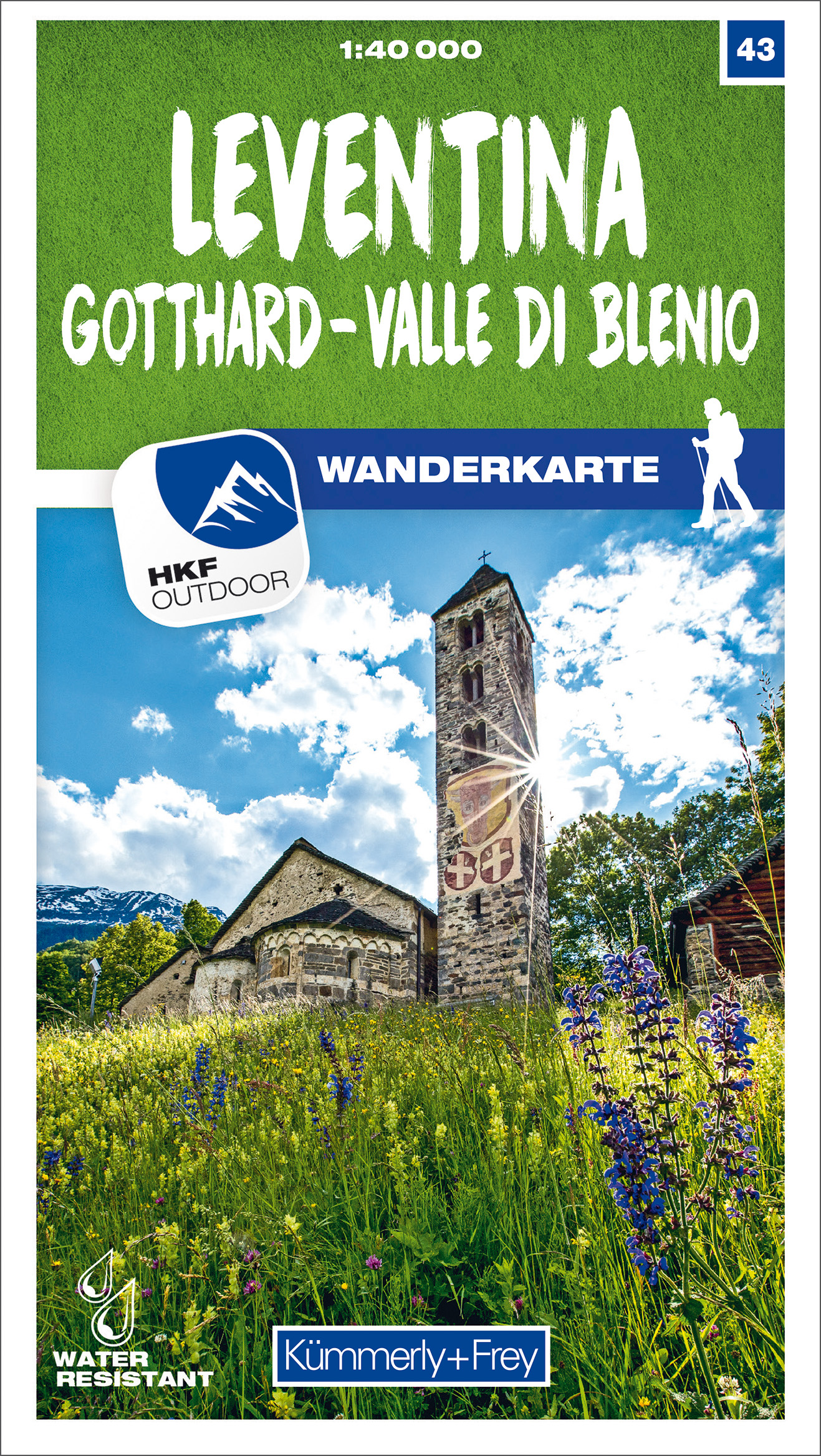 Online bestellen: Wandelkaart 43 Leventina / Gotthard / Valle di Blenio | Kümmerly & Frey