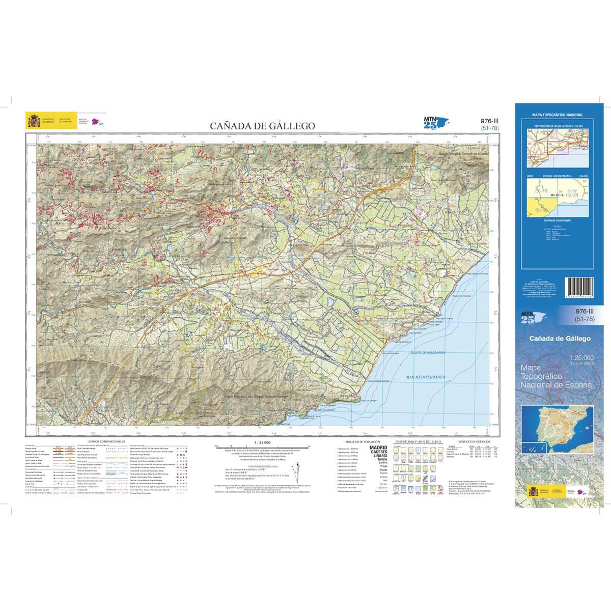 Online bestellen: Topografische kaart 976-III Cañada del Gállego | CNIG - Instituto Geográfico Nacional1