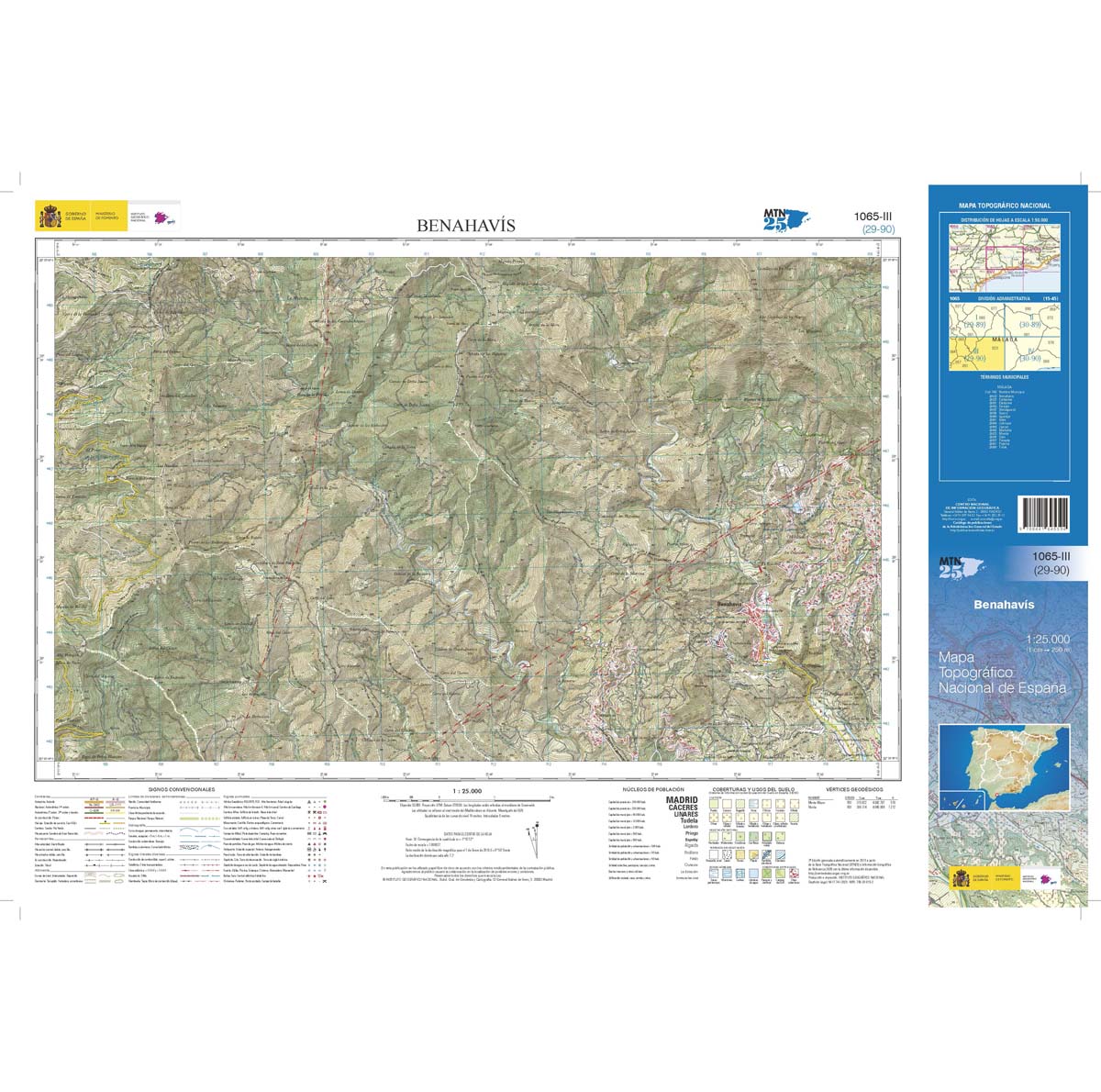 Online bestellen: Topografische kaart 1065-III Benahavís | CNIG - Instituto Geográfico Nacional1