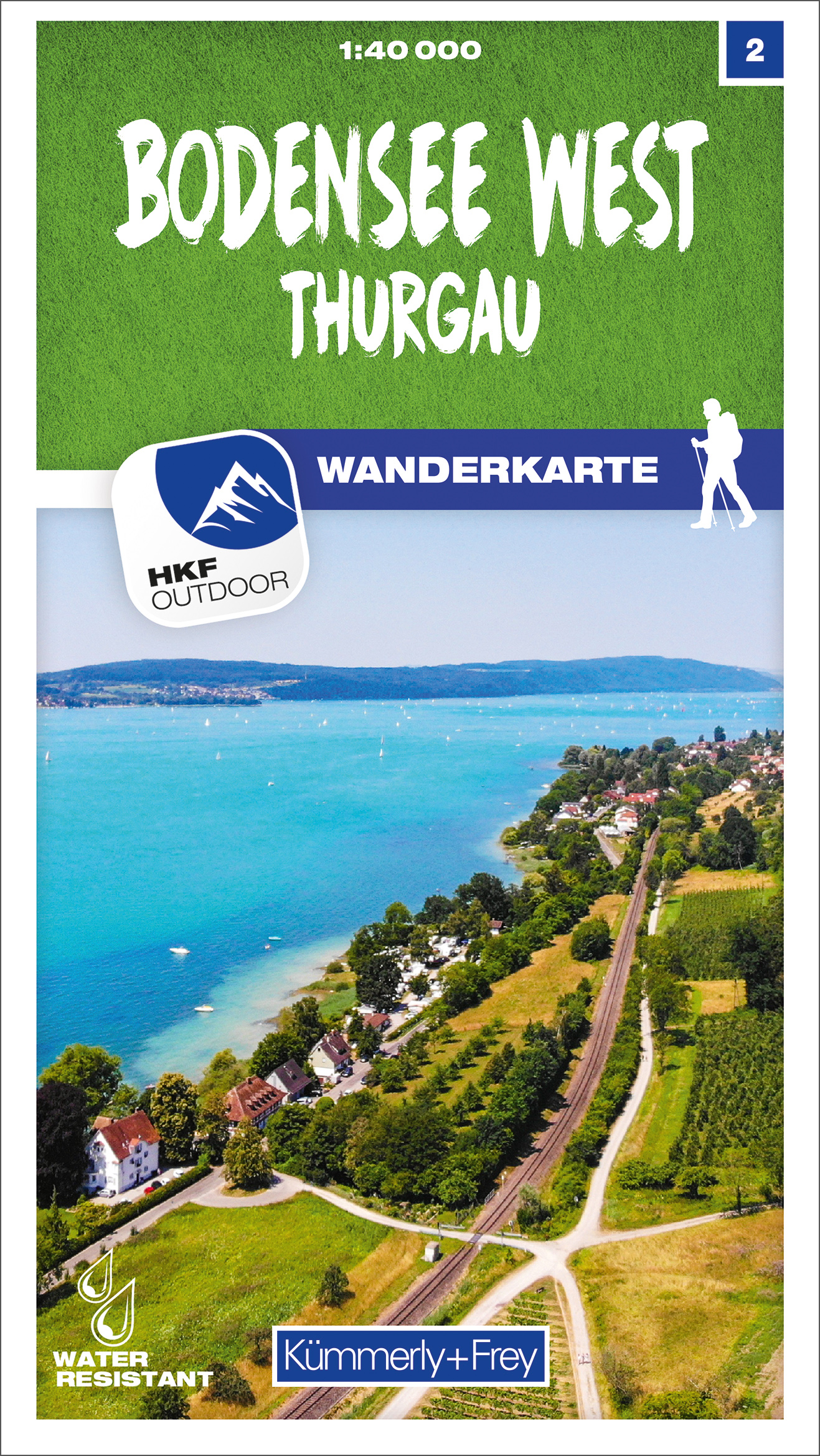 Online bestellen: Wandelkaart 02 Bodensee West / Thurgau | Kümmerly & Frey