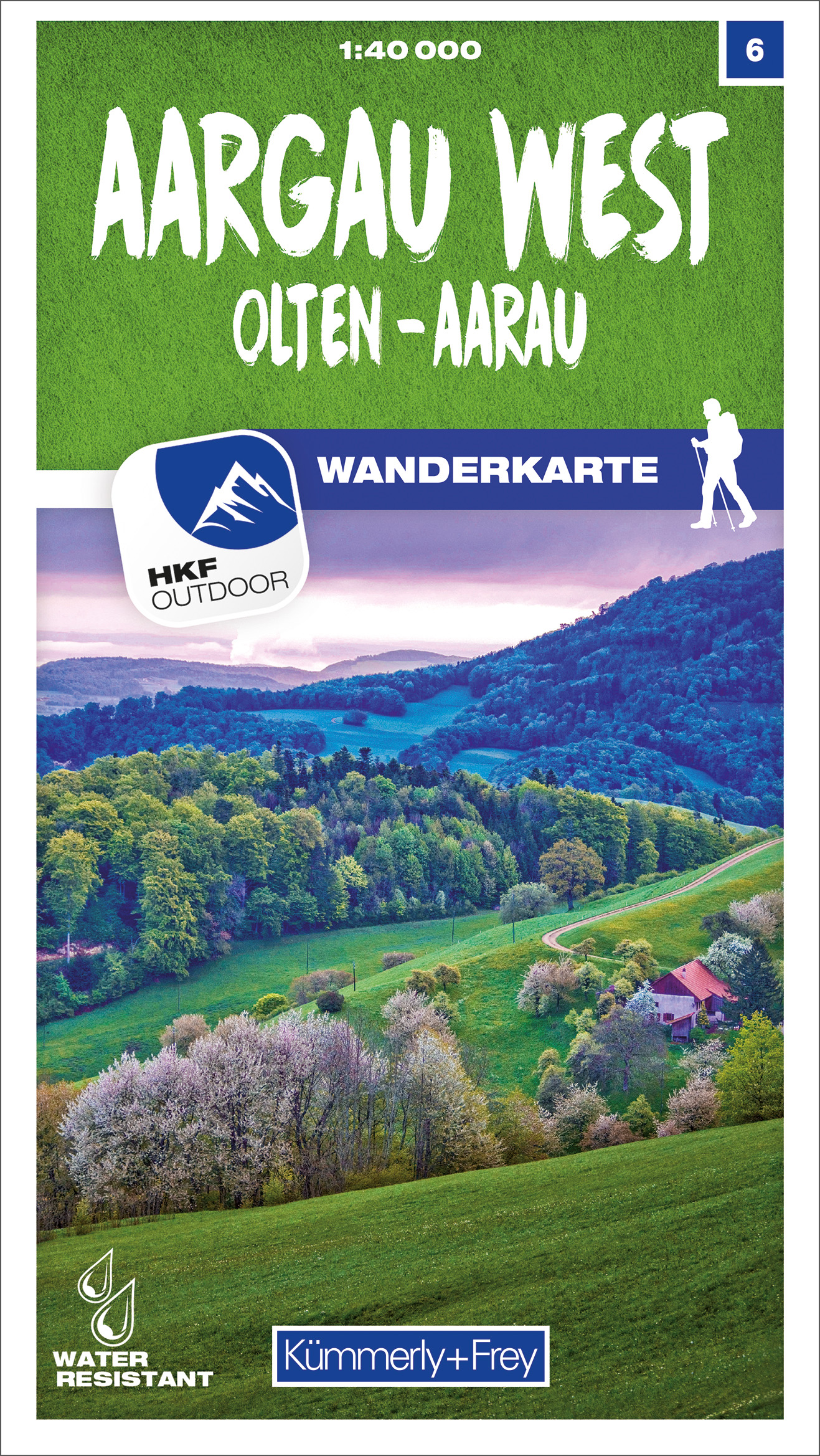 Online bestellen: Wandelkaart 06 Aargau West / Olten / Aarau | Kümmerly & Frey