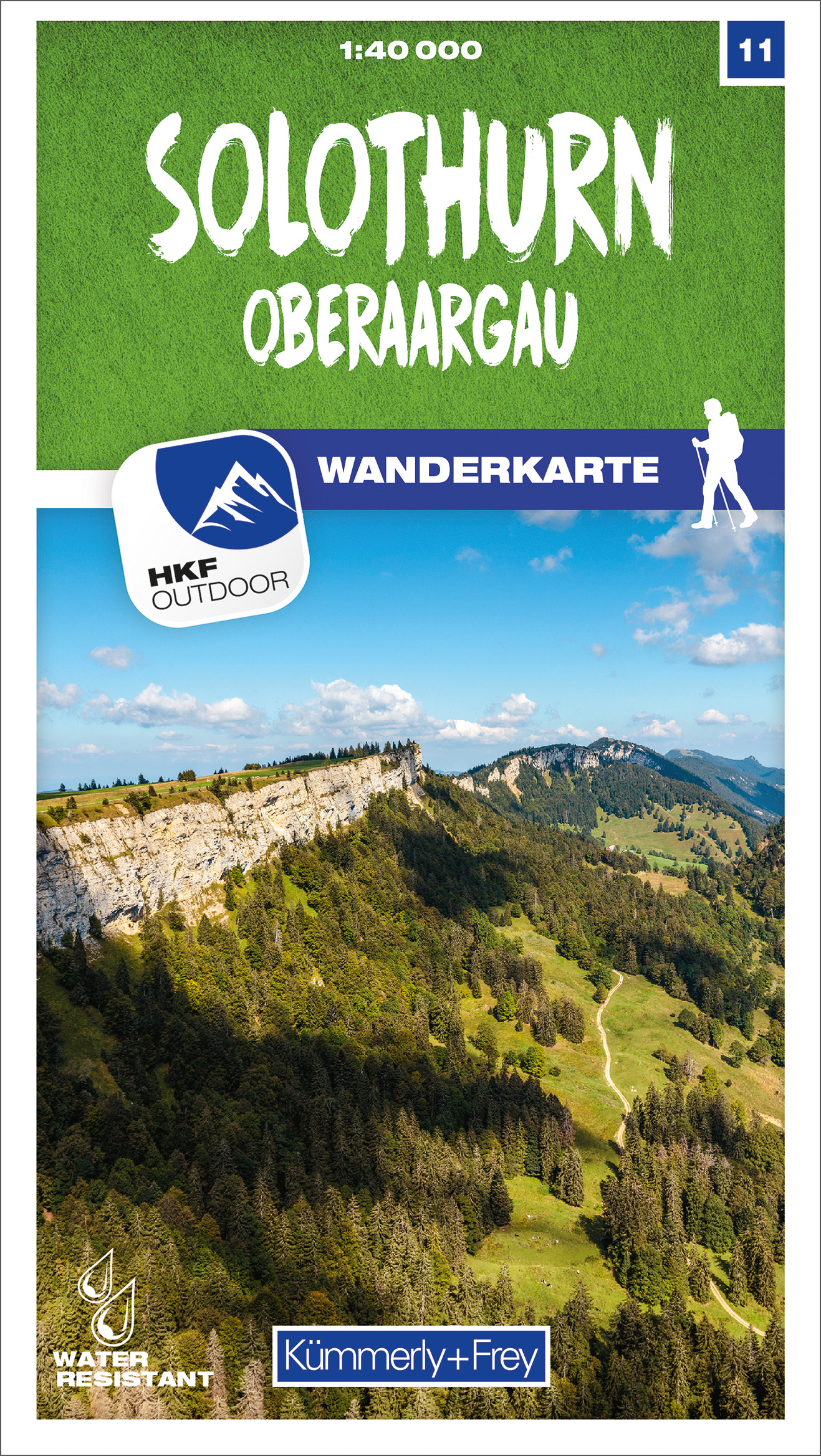 Online bestellen: Wandelkaart 11 Solothurn / Oberaargau | Kümmerly & Frey