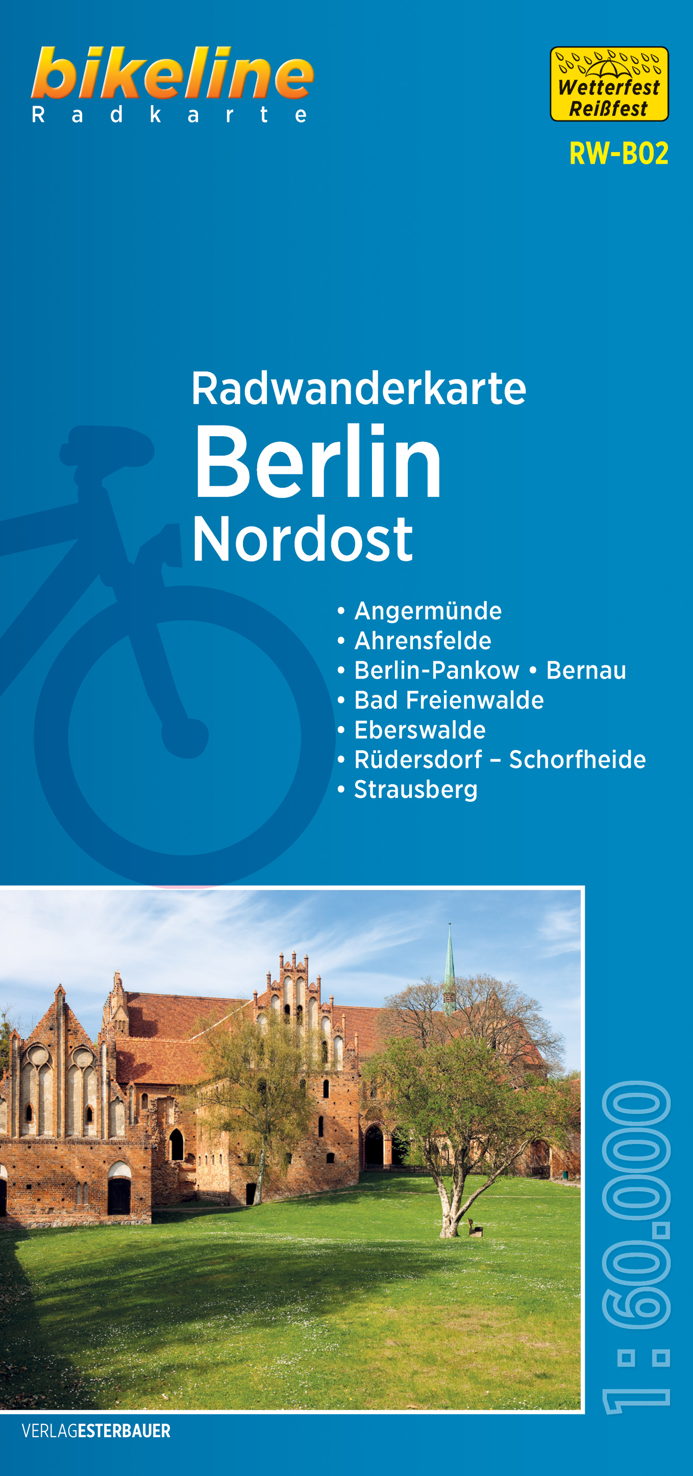 Online bestellen: Fietskaart B02 Bikeline Radkarte Berlin Nordost - Berlijn Noordoost | Esterbauer