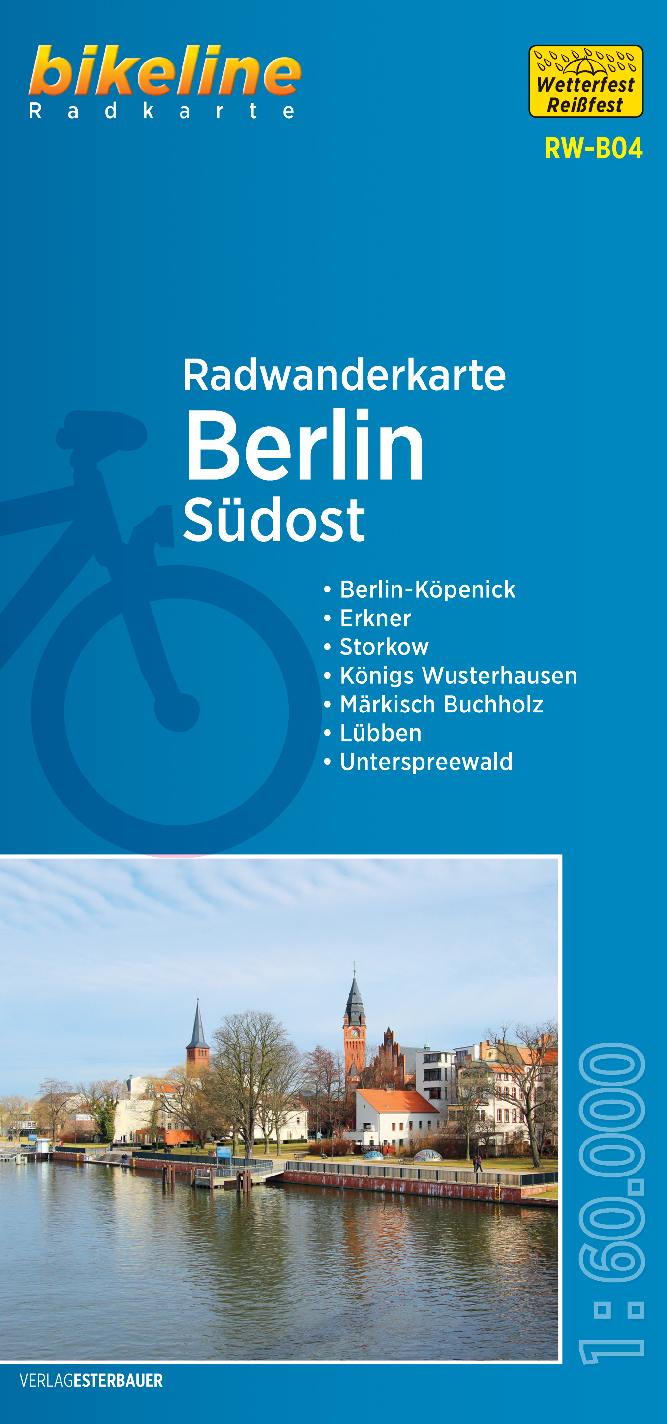 Online bestellen: Fietskaart B04 Bikeline Radkarte Berlijn Zuidoost fietstourkaart | Esterbauer