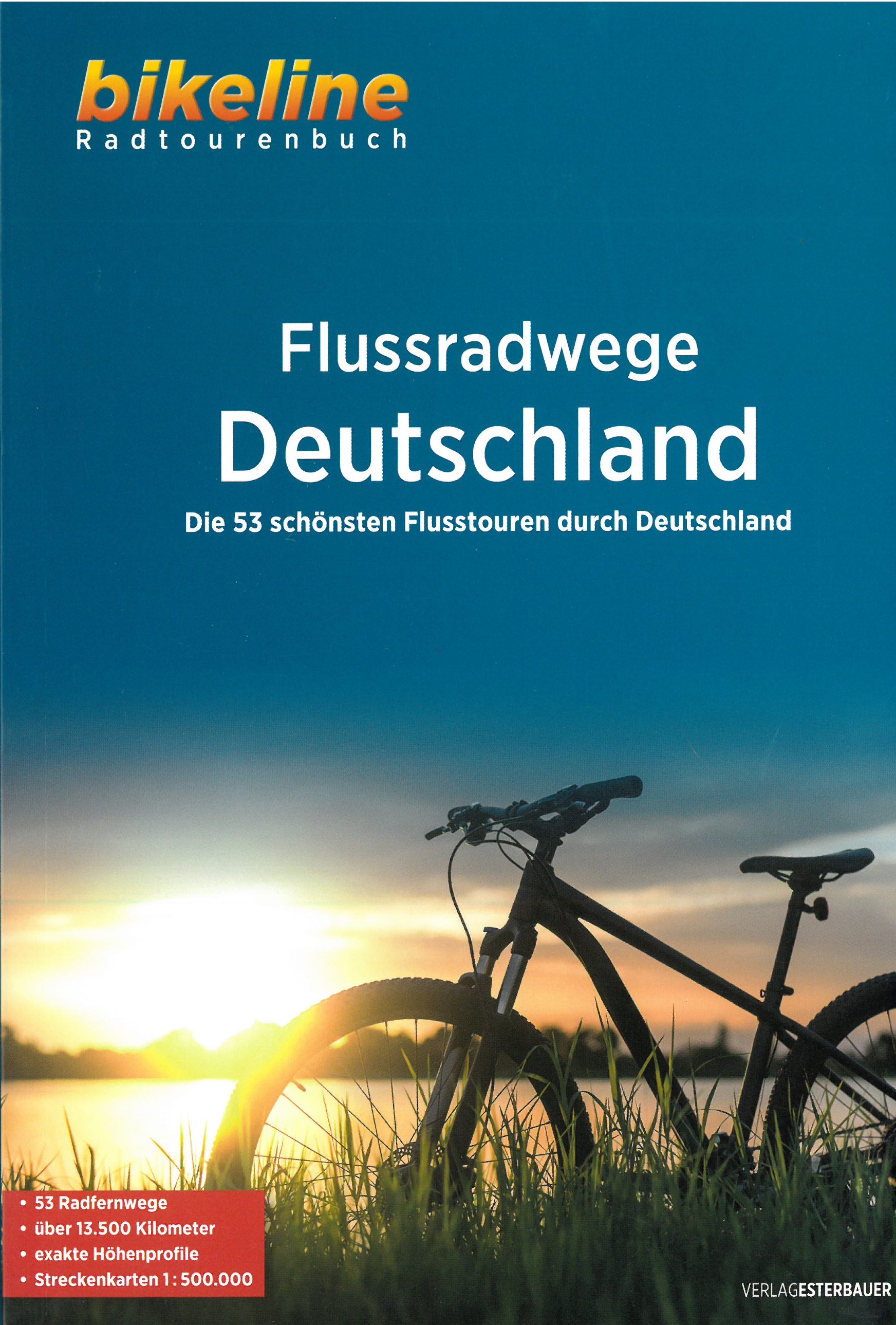 Online bestellen: Fietsgids Bikeline Deutschland Flussradwege | Esterbauer