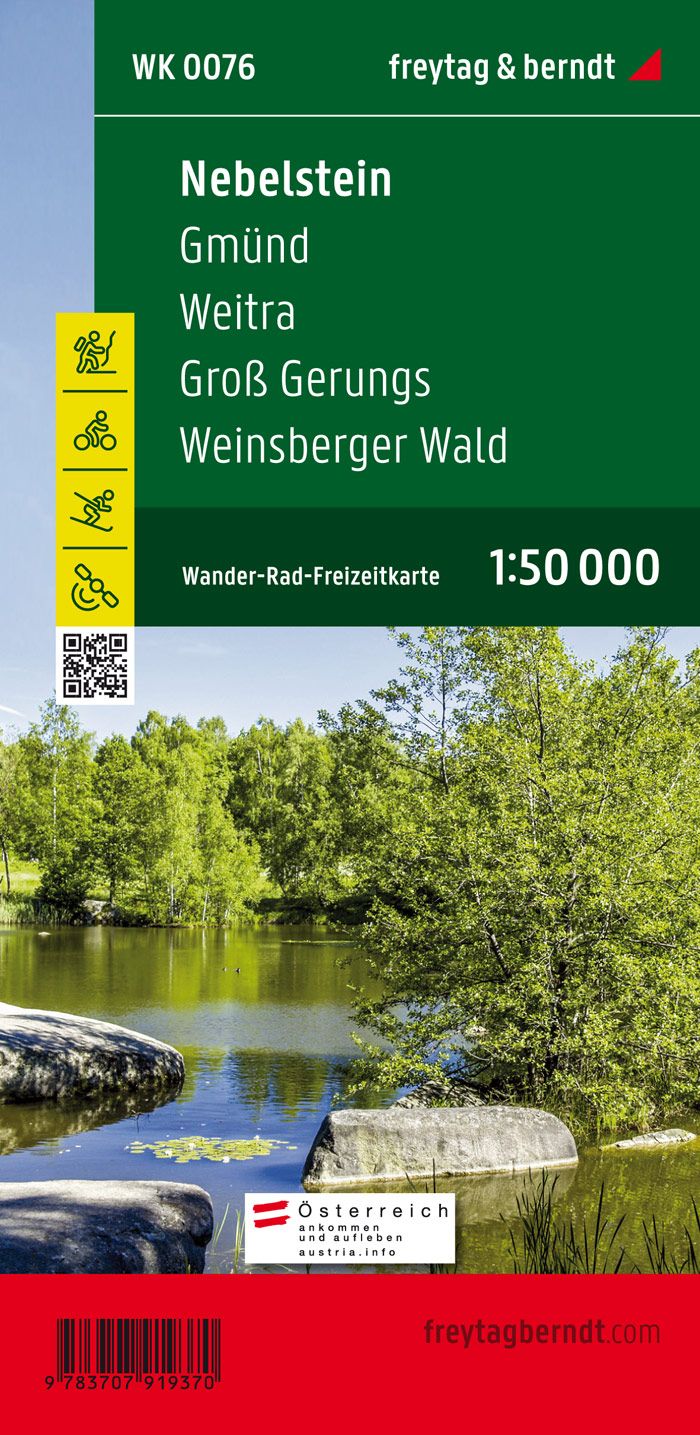 Online bestellen: Fietskaart - Wandelkaart 076 Nebelstein - Gmünd - Weitra - Gross Gerungs | Freytag & Berndt