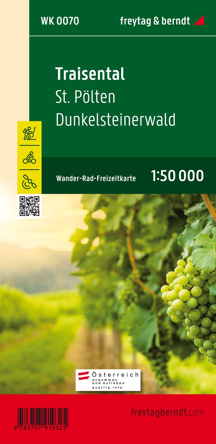 Online bestellen: Wandelkaart 070 Traisental - Sankt Pölten - Dunkelsteinerwald | Freytag & Berndt