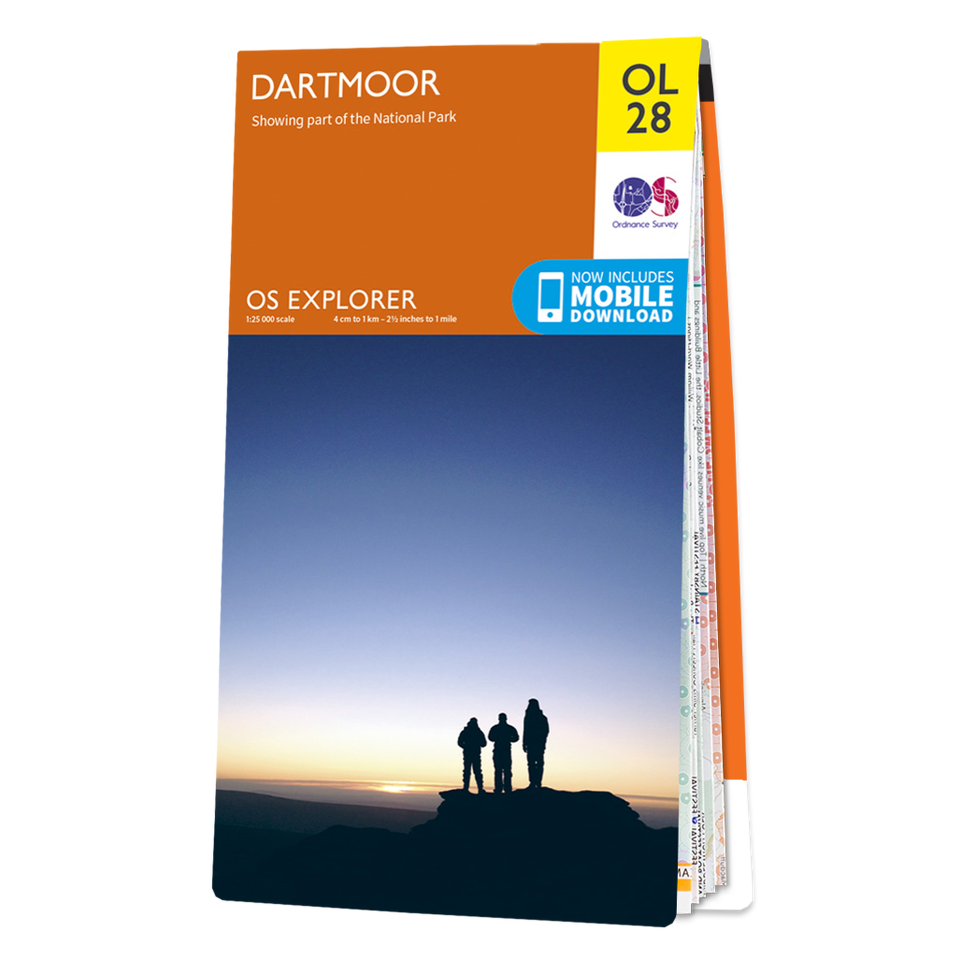 Online bestellen: Wandelkaart - Topografische kaart 28 OS Explorer Map | Active Dartmoor | Ordnance Survey