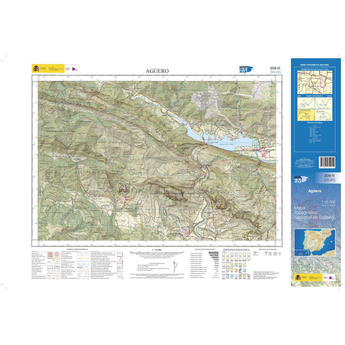 Online bestellen: Topografische kaart 209-III Agüero | CNIG - Instituto Geográfico Nacional1