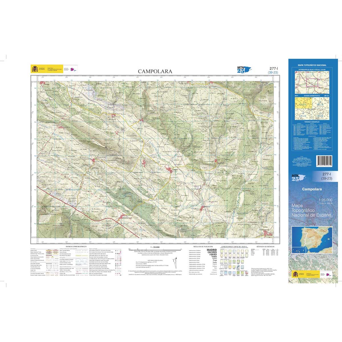 Online bestellen: Topografische kaart 277-I Campolara | CNIG - Instituto Geográfico Nacional1