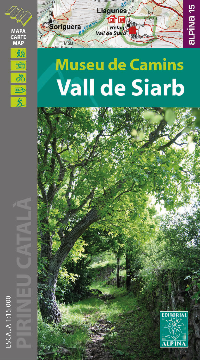 Online bestellen: Wandelkaart Vall de Siarb - | Editorial Alpina