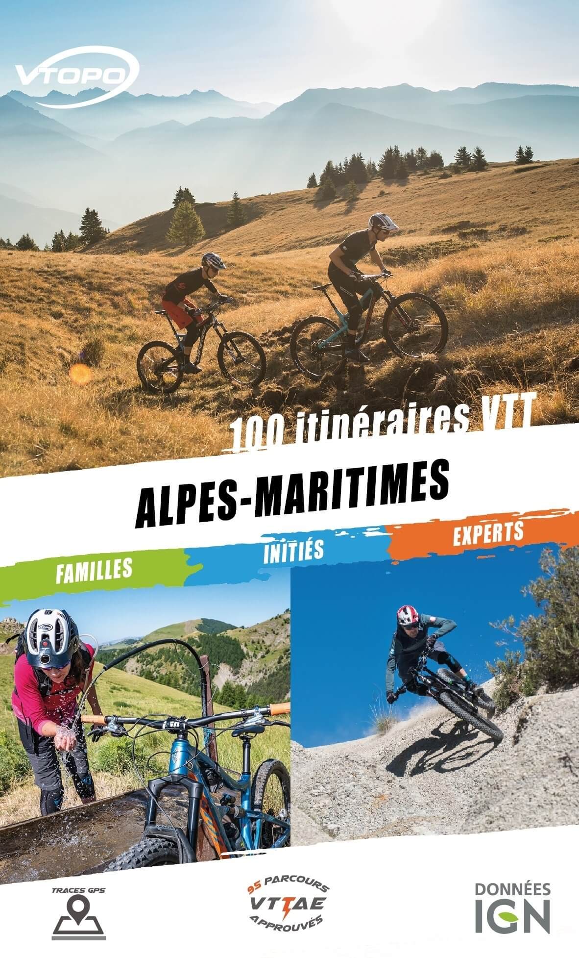 Online bestellen: Mountainbikegids Alpes-Maritimes 100 itinéraires VTT | Vtopo