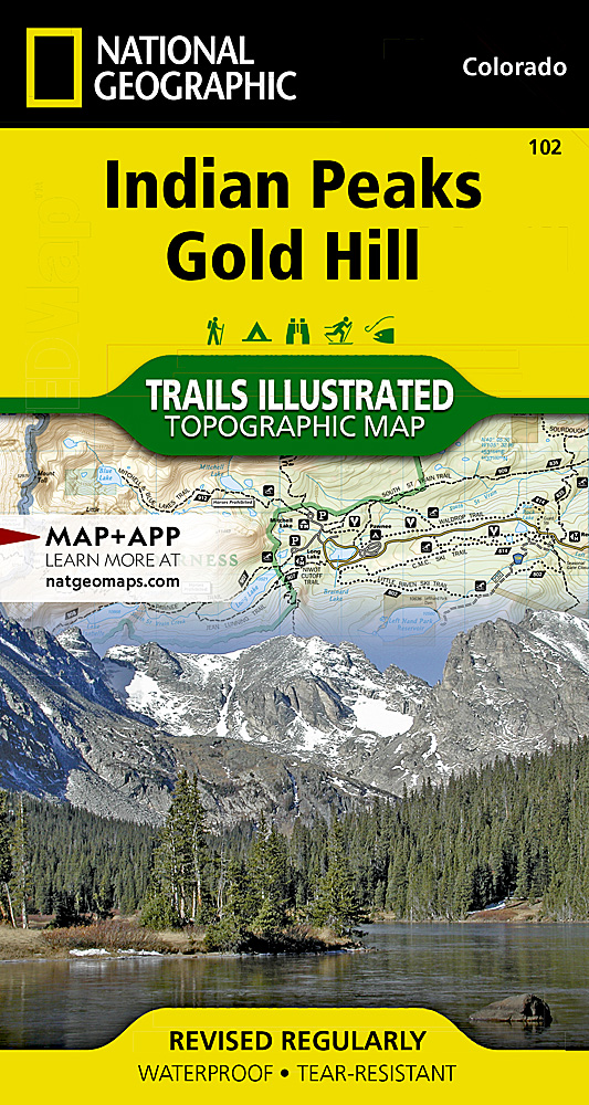 Online bestellen: Wandelkaart 102 Topographic Map Guide Indian Peaks, Gold Hill /CO | National Geographic