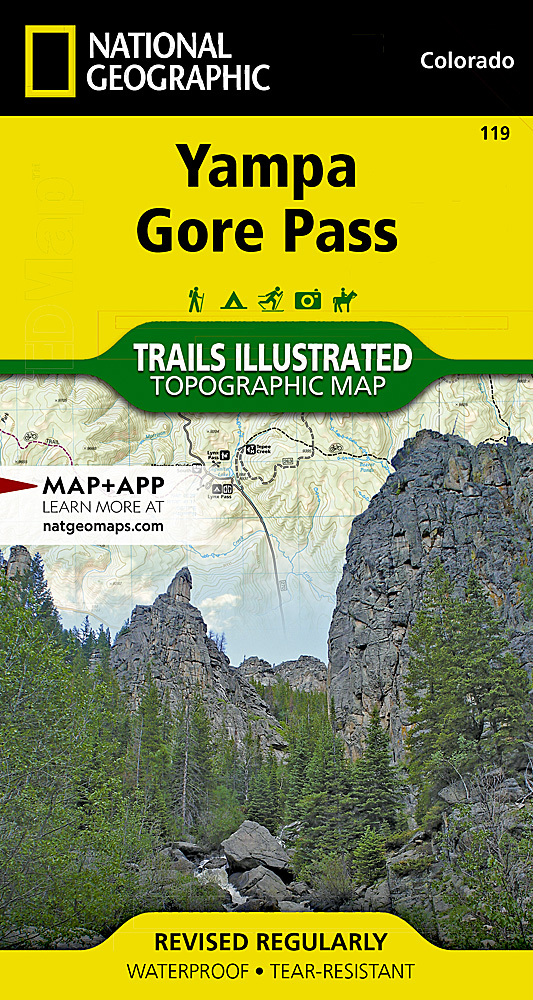 Online bestellen: Wandelkaart 119 Yampa, Gore Pass | National Geographic