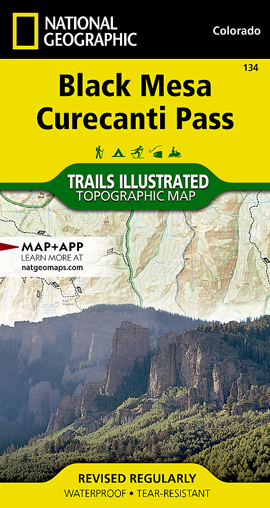 Online bestellen: Wandelkaart 134 Black Mesa, Curecanti Pass | National Geographic